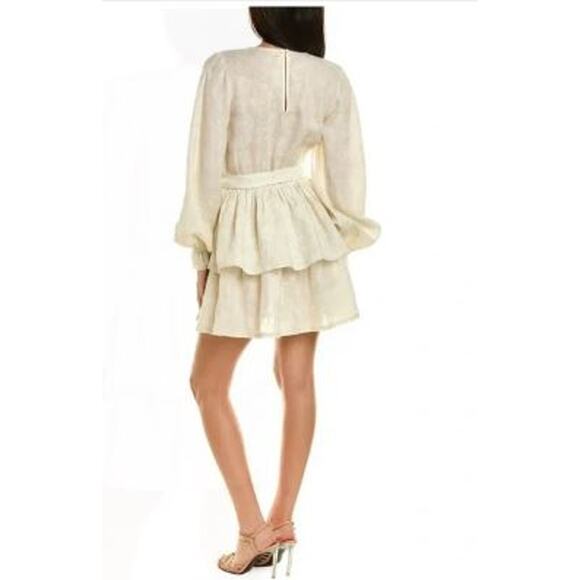 NWT 425 Ramy Brook Women's Printed Jolie Mini Dress Cream XXS NWT 425 - Picture 2 of 8